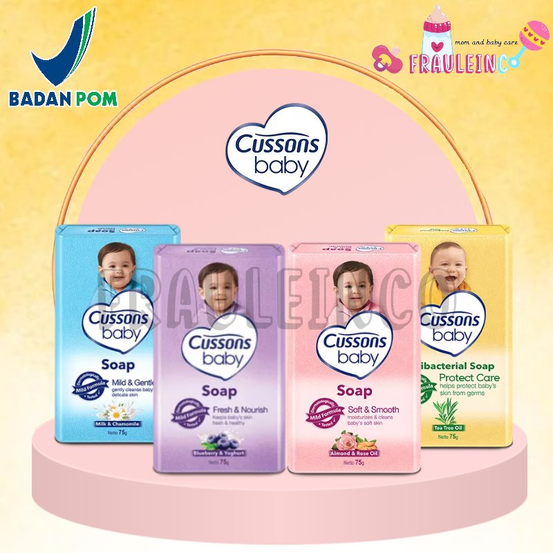 *FRAULEINCO* Cussons Baby Soap Sabun Batang 75gr / SABUN BAYI