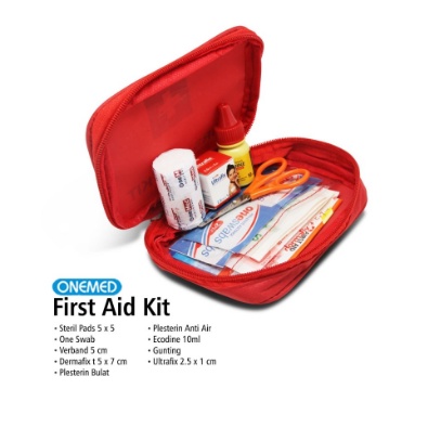 P3K isi Lengkap , First Aid Kit Bag Merah Onemed