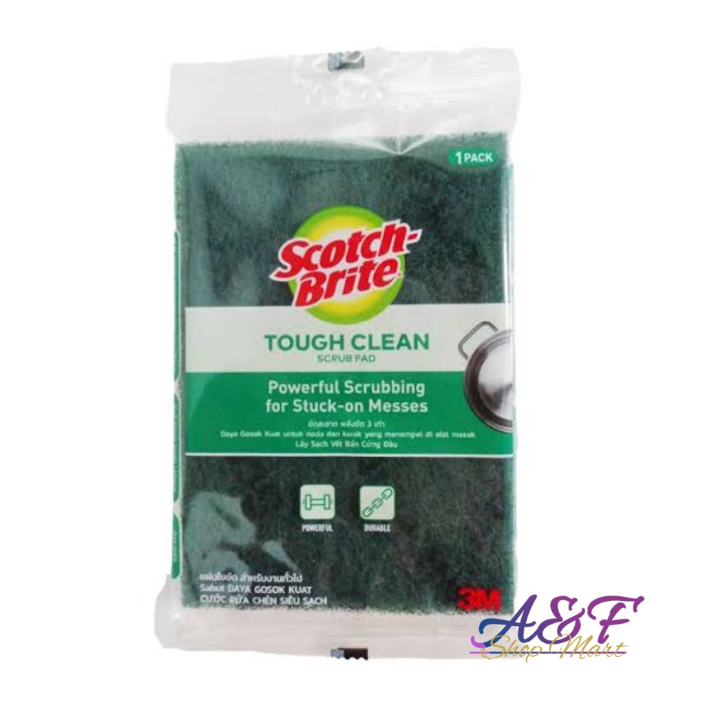 Scotch Brite Tough Clean Scrub Pad Sabut Hijau Cuci Piring