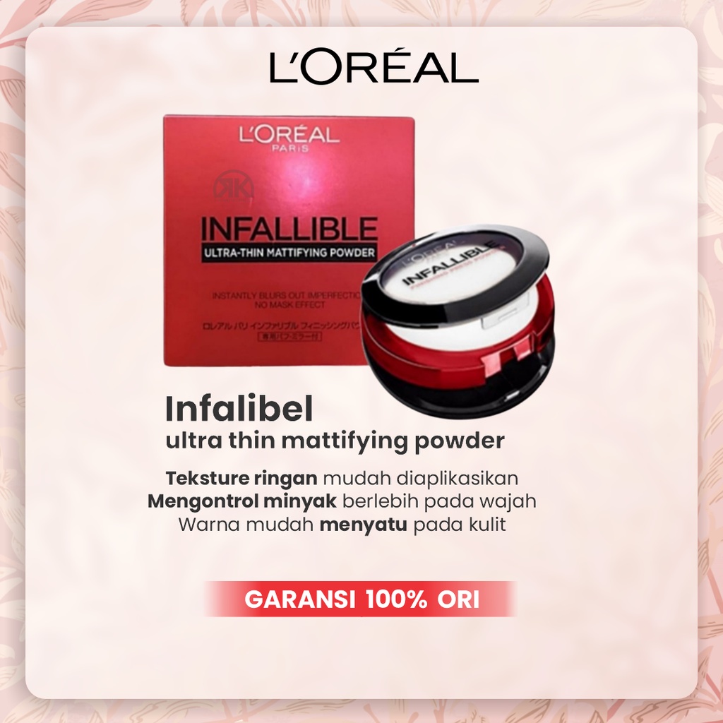 Bedak Padat Loreal Infalibel Ultra Thin Mattifying Matte Compact Powder