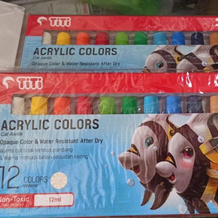 

New Mart Cat Acrylic 12 warna Titi Joyko