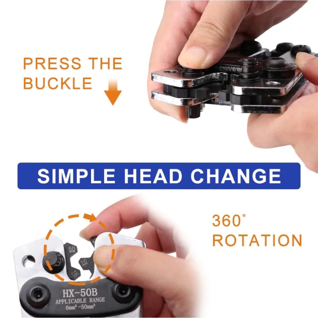 Tang Skun SC HX-50B HX50B 6mm -50 mm Tang Press Crimping