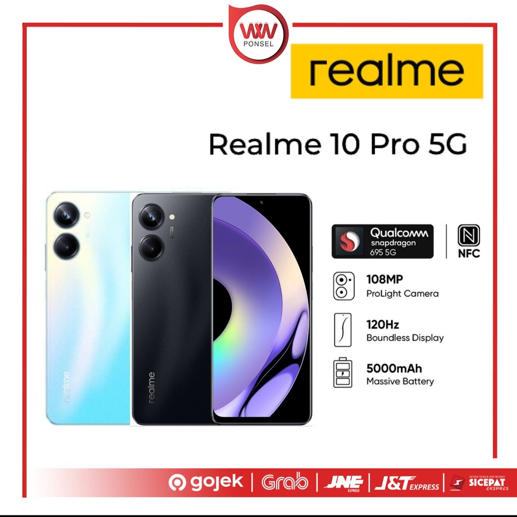 Hp Realme 10 Pro 5G Ram 8GB Internal 256GB Garansi Resmi