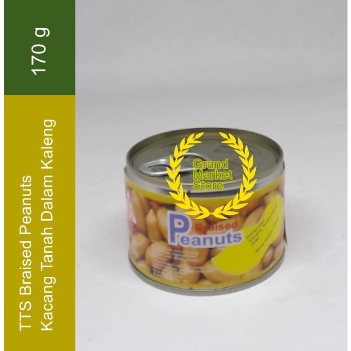 

TTS Braised Peanuts Can 170 g Kacang Tanah Dalam Kaleng