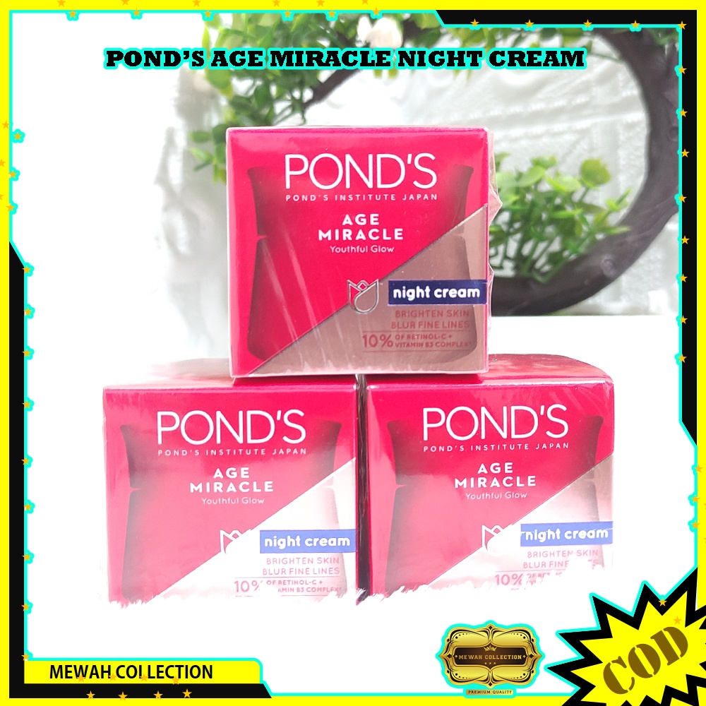 Ponds Age Miracle Night Cream Krim 10gr & 20gr