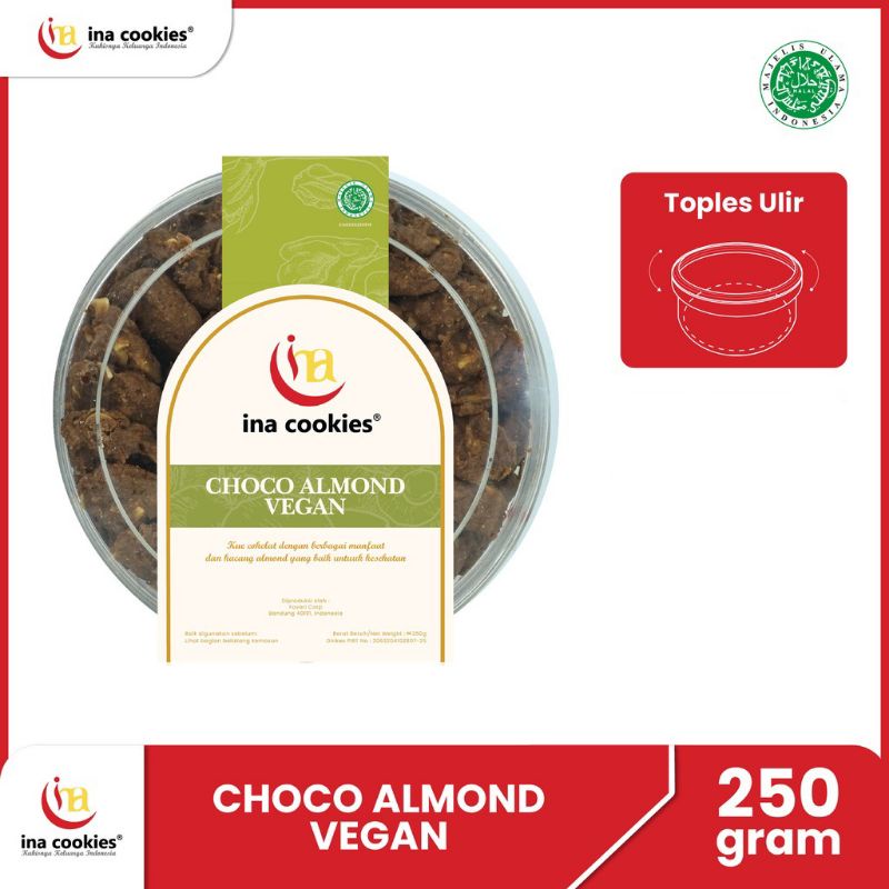 

Choco Almond Vegan Reguler - Ina cookies sidoarjo