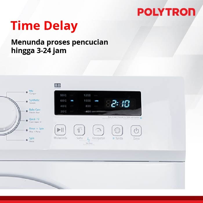 Polytron Mesin Cuci Front Loading 7KG PFL-7051