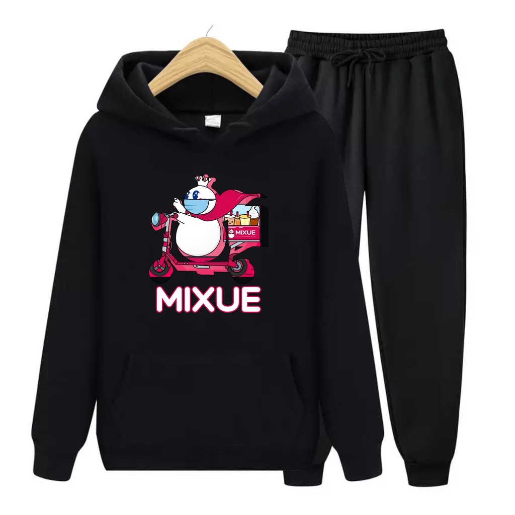 Setelan Sweater Hoodie  Anak MIXUE ICE CREAM Usia 4-14 Tahun Bisa Bayar Ditempat COD