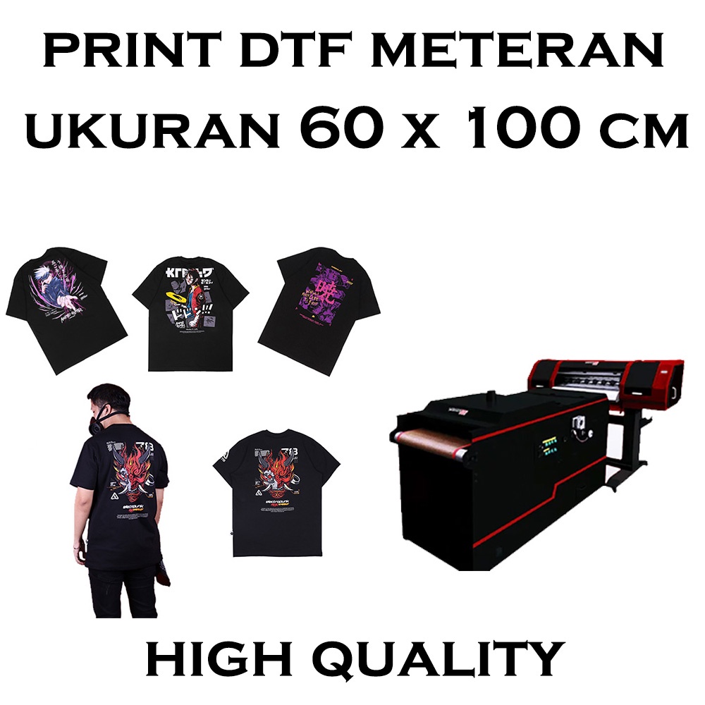 JASA PRINT DTF SIAP PRESS PRINT SABLON DTF 58 X 100 CM 6 PASS MODE