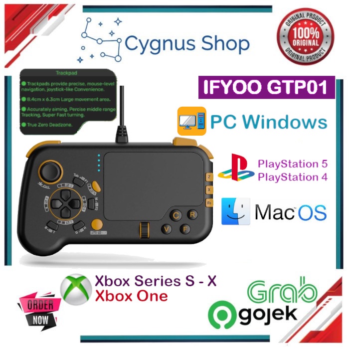 IFYOO GTP01 Wired Touchpad Game Controller for PC Windows Steam PS Xbox Series Trackpad Game Controller