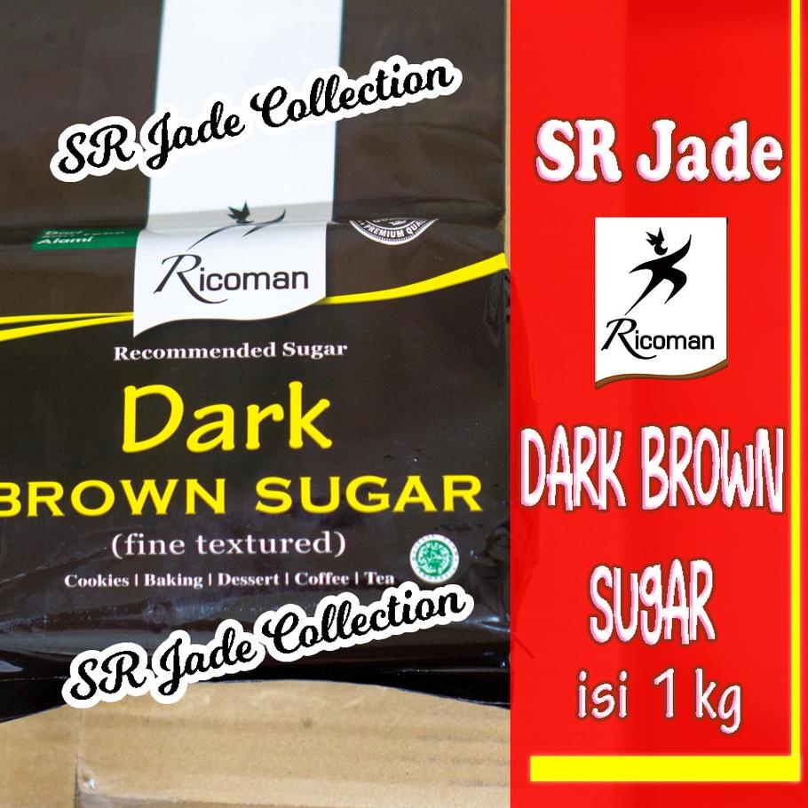 

Termurah⭐✔️-Ricoman Dark Brown Sugar 1Kg Gula