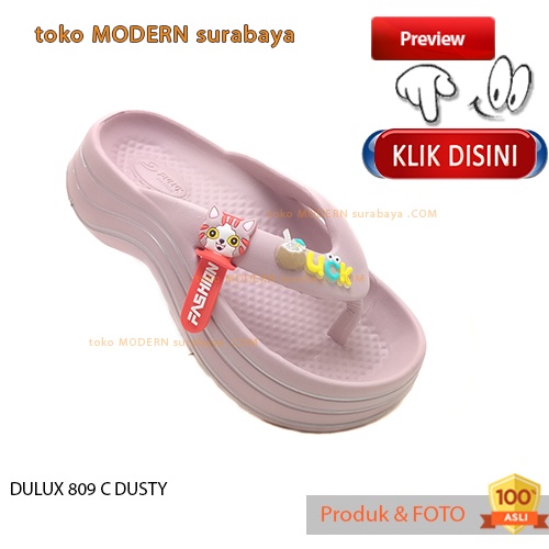Sandal anak perempuan casual sandal jepit karet DULUX 809 C