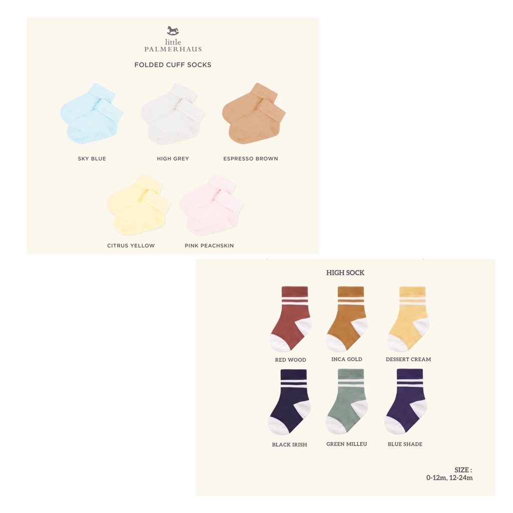 Castle - Little Palmerhaus - Folded Cuff Socks Kaos Kaki Bayi - Kaus kaki Bayi