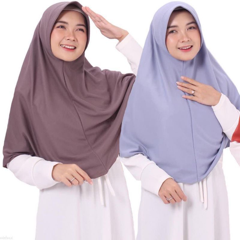 Jilbab Bergo Hamidah | Kerudung Bergo | jilbab ibu ibu| Jilbab Instan
