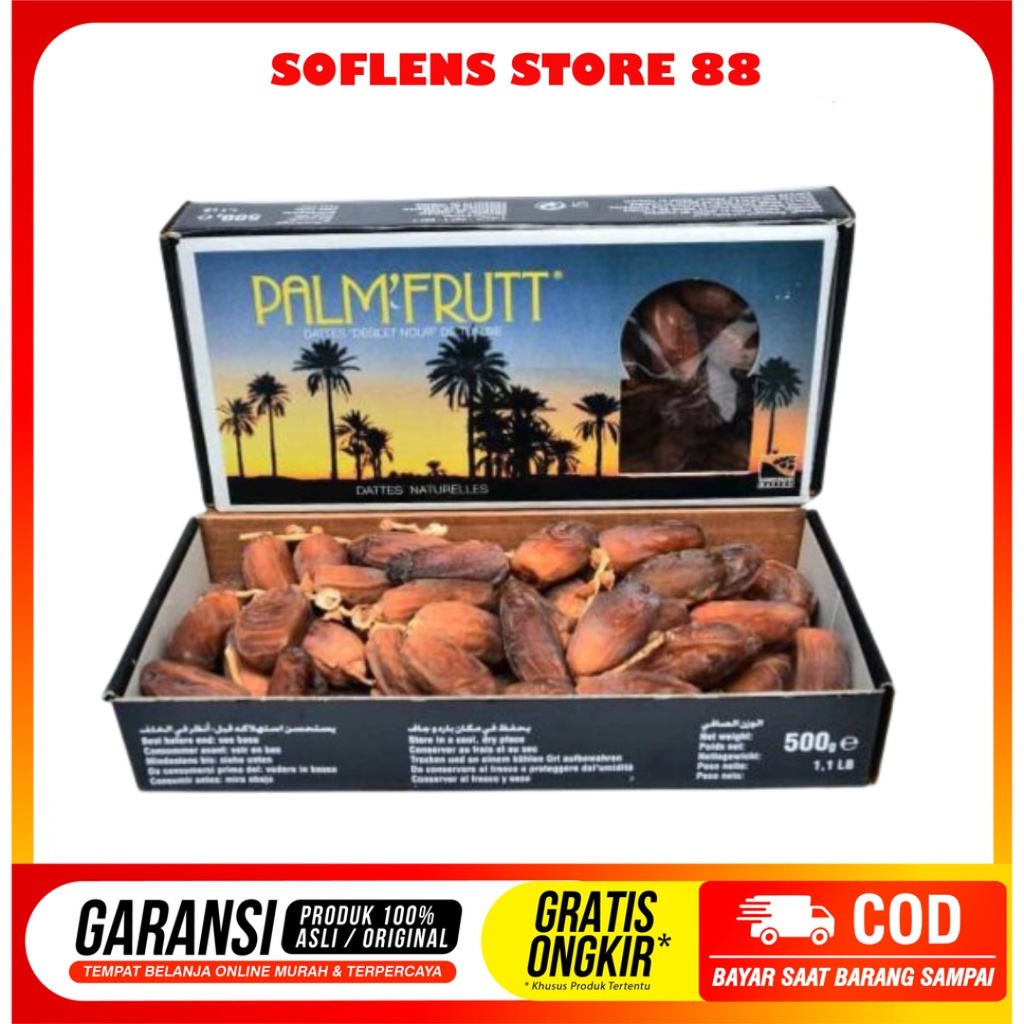 

Kurma Palm'Fruit 500gr -Kurma Premium Tangkai Tunisia Original