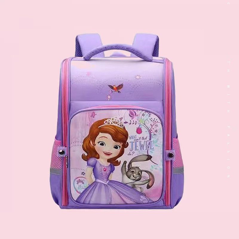 BARU LIN120 Tas Ransel Sekolah Anak / Tas Import Anak / Tas Sekolah Motif Princess Sofia Frozen Snow White Unicorn-Your Affordable Quality!