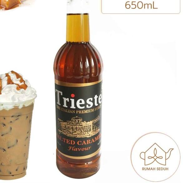 

☞ 650mL Sirup Salted Caramel Trieste - Salted Caramel Italian Syrup ♛