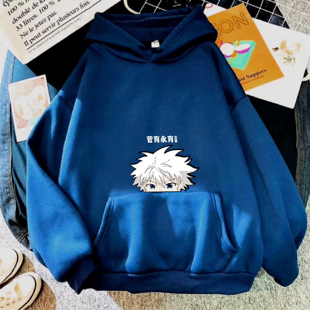 FenishaStore Sweater Hoodie Wanita ANIME KILLUA BAKA X HUNTER Size M, L, XL, XXL/ Bisa Bayar Ditempat COD