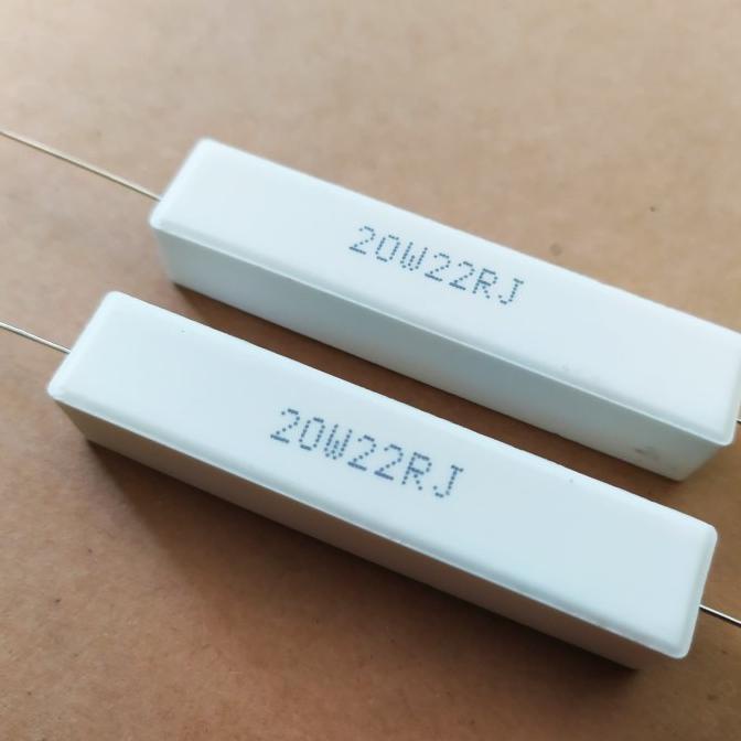 Resistor 22ohm 20watt / R kapur 22 ohm 20 watt / 22R 20W muri33l Ayo Order