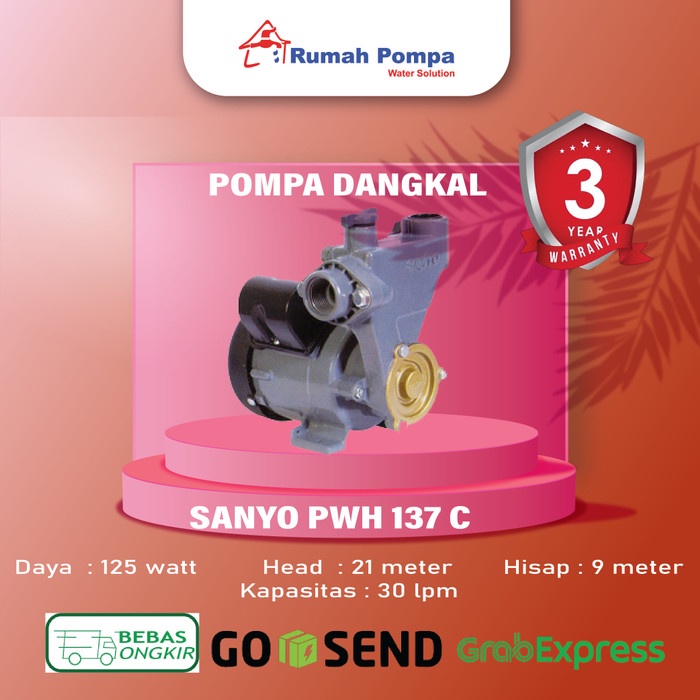 MESIN POMPA AIR DANGKAL SANYO PWH 137C