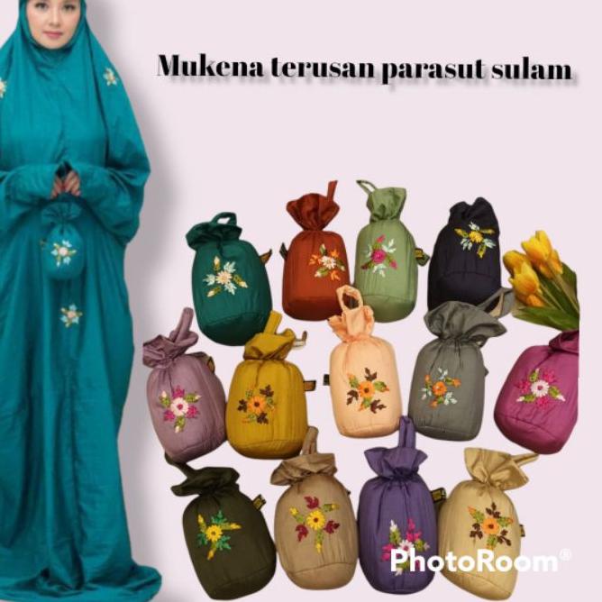 ➲ (BISA COD)Mukena terusan parasut mukena parasit mukena traveling jumbo adem nyaman ♖