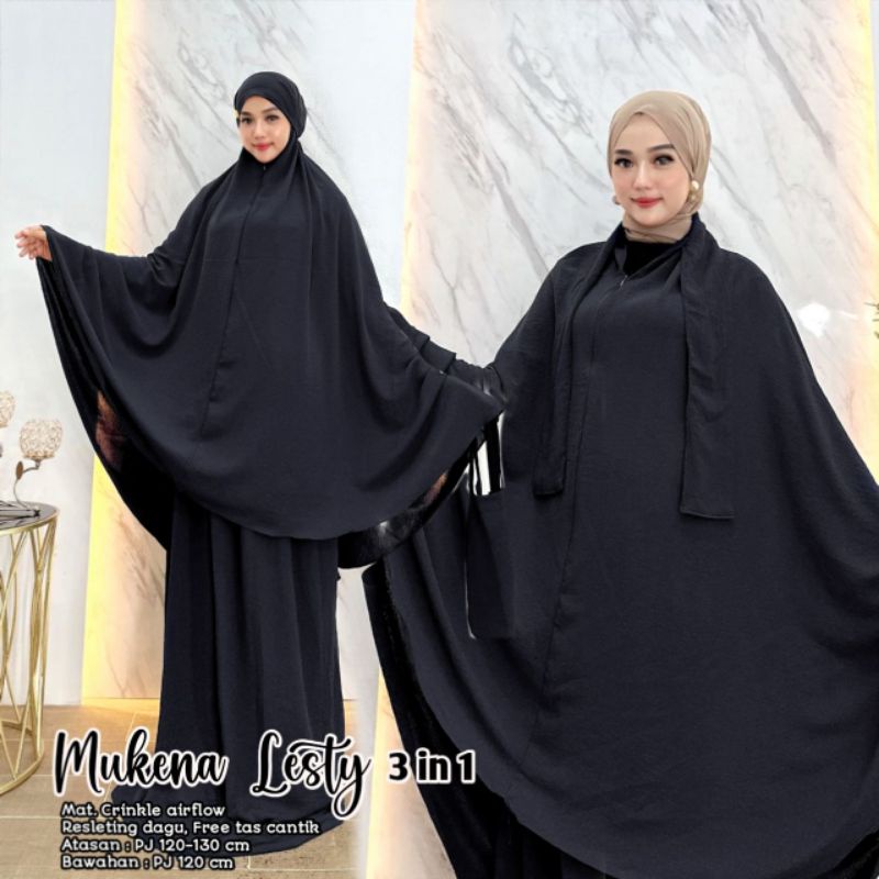 NEW MUKENA VIRAL MUKENA LESTY 3in1 MUKENA TERLARIS