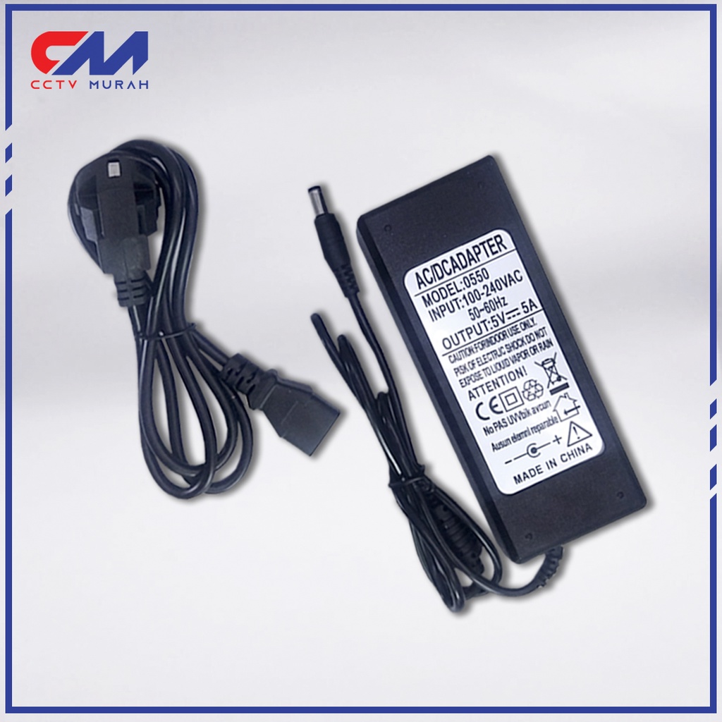 Switching Adaptor 5V 5A ADAPTOR 5V / 5A || SWITCHING ADAPTOR 5 VOLT / 5 AMPER