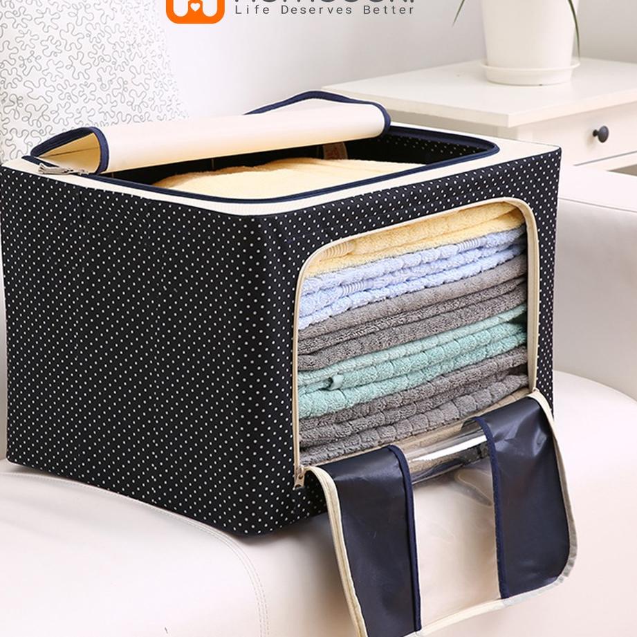 ♛ Homedoki Storage Box Organizer Besar Tempat Penyimpanan Serbaguna Box Serbaguna Storage Serbaguna 