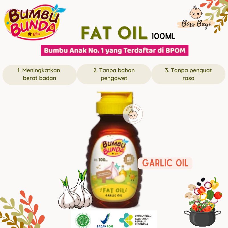 BUMBU BUNDA ELIA - FAT OIL 100ml / Minyak MPASI Bayi Anak