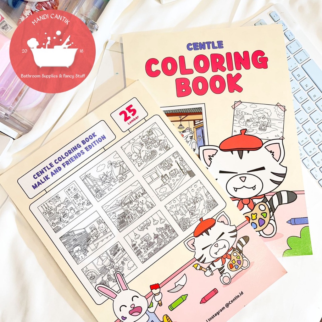 

BUKU GAMBAR Coloring Book Centle KERTAS TEBAL buku mewarnai untuk anak sekolah hiburan kado unik drawing book PAUD tema piknik karnival taman bermain hadiah lucu karakter