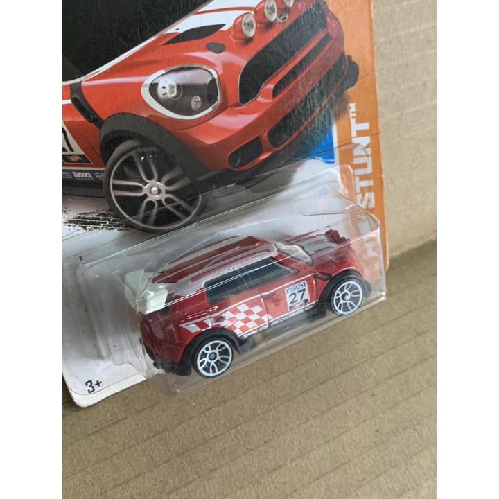 Hotwheels 12 Mini Countryman Rally 27 Merah CARD JELEK