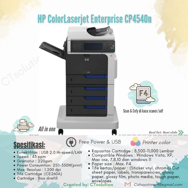 HP Color Laserjet CM4540 MFP - Paling Murah