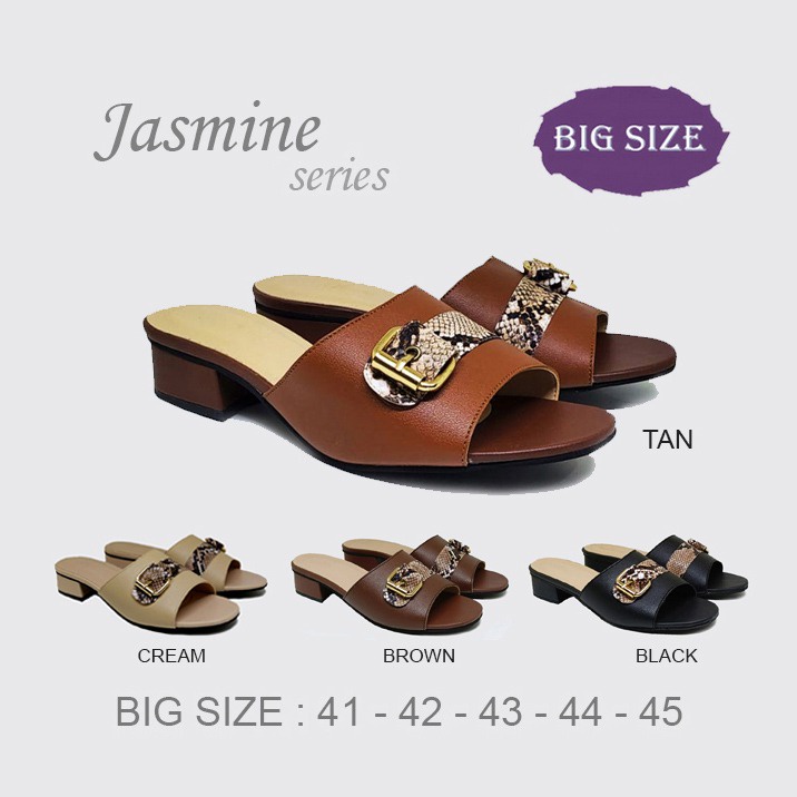 JASMINE X ZAGIB | Sandal Wanita Pesta Pengantin Ukuran Besar 41-45 Heels Big Size Classic Casual