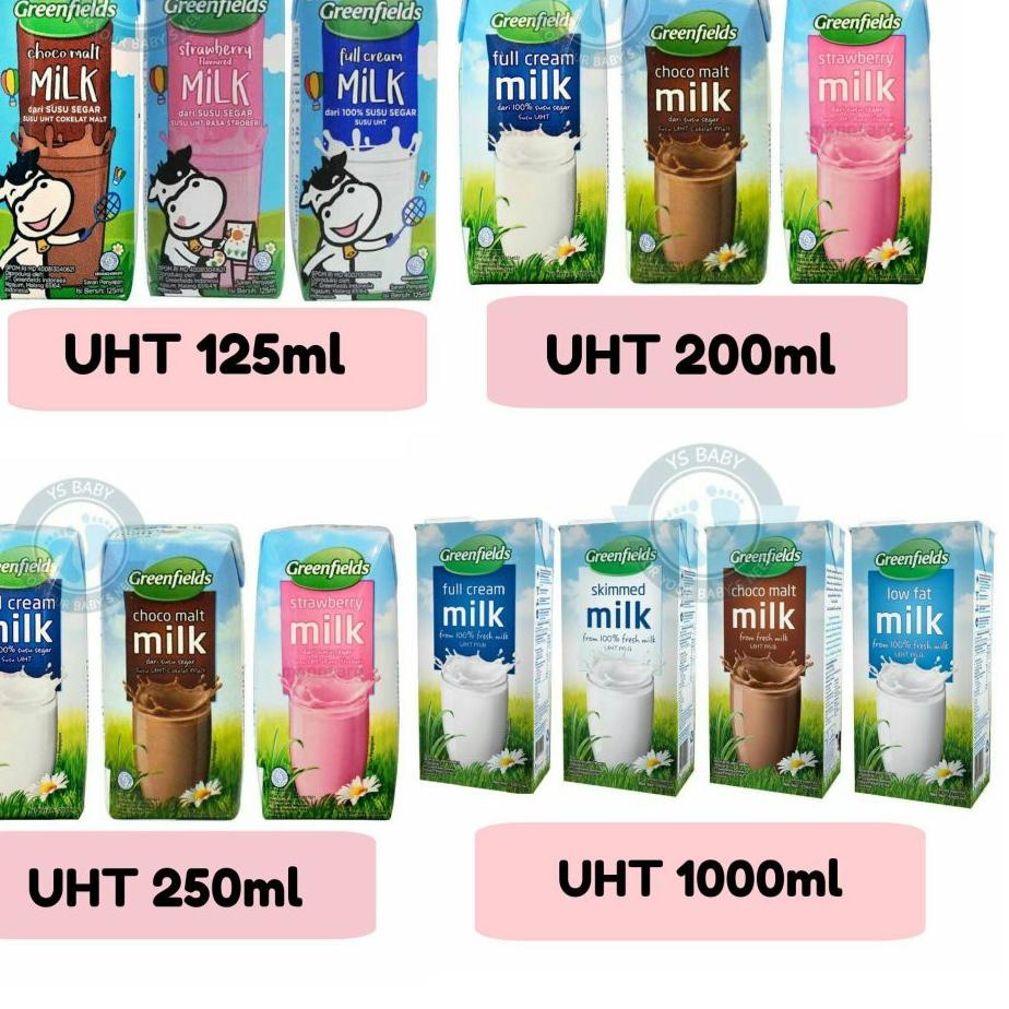

➵ UHT Greenfields 125ml Perkarton isi 40 Greenfield ☞