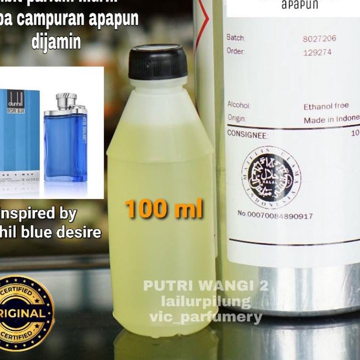 ➵ DUNHILL BLUE DESIRE 100ML BIBIT PARFUM MURNI ASLI TANPA CAMPURAN APAPUN ➾