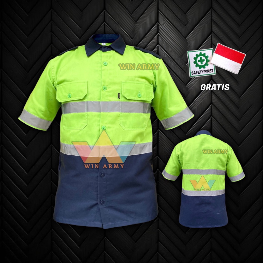 Wearpack Safety Atasan (Kemeja Safety / Baju K3 / Baju Kerja Lapangan / Seragam proyek)