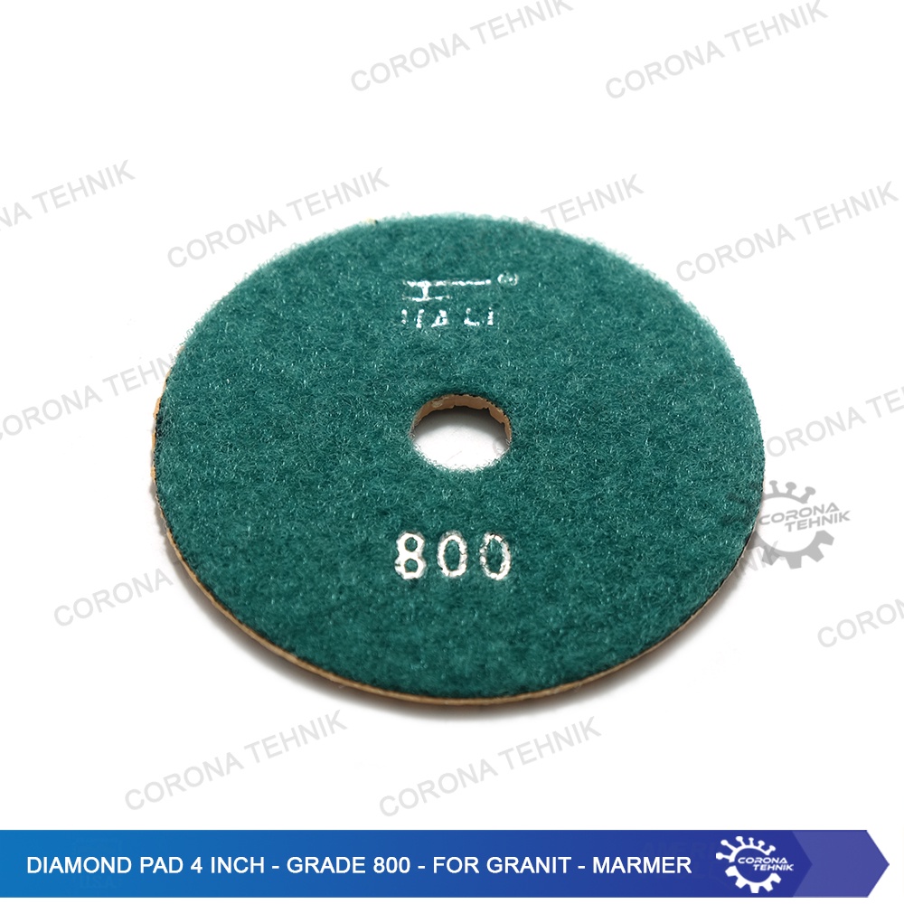 Grade 800 - For Granit - Marmer - Diamond Pad 4 Inch