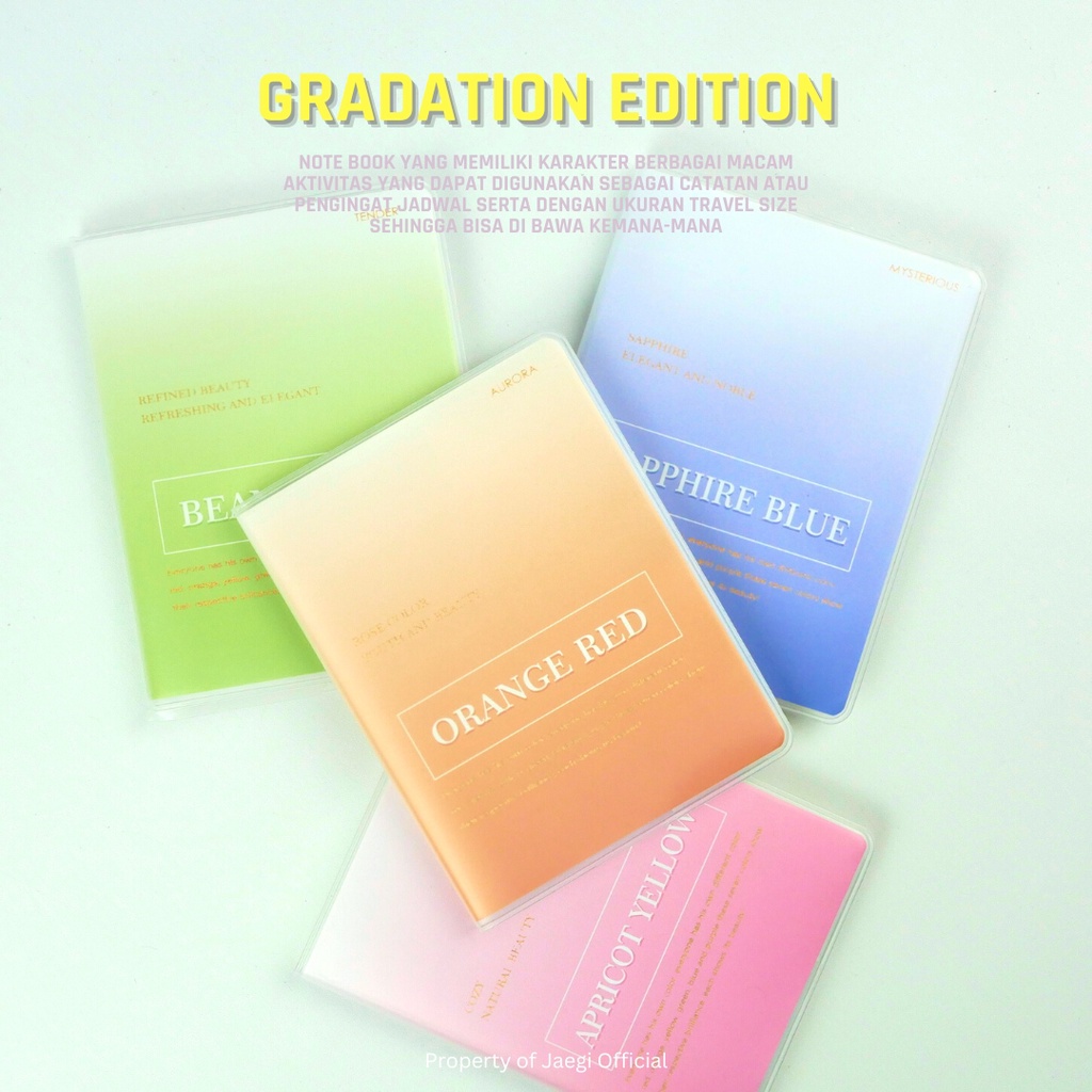 

JAEGi - Small Note Book / Buku Catatan A6 Aesthetic Model Gradation Edition