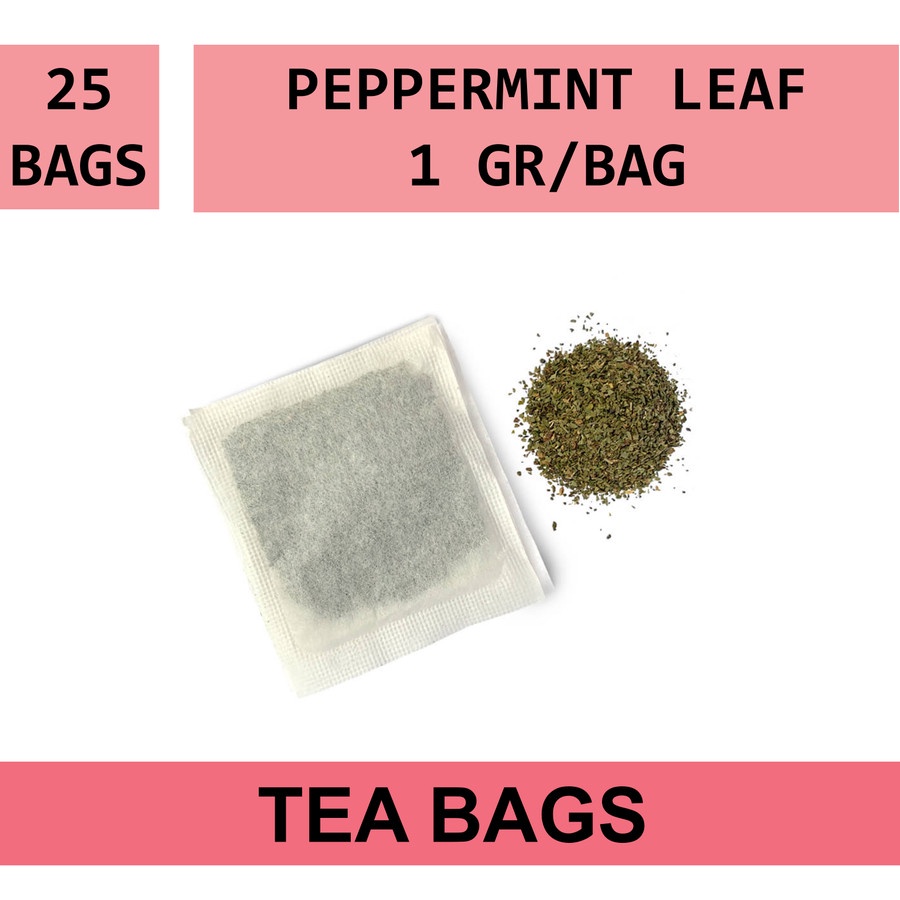 

Tea Bag - Dried Peppermint Leaf Tea / Teh Daun Mint - 25 PCs