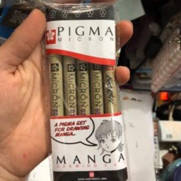 

Terlaris New!!! Sakura Pigma Micron Manga Set Isi 5 Brush (Murah)