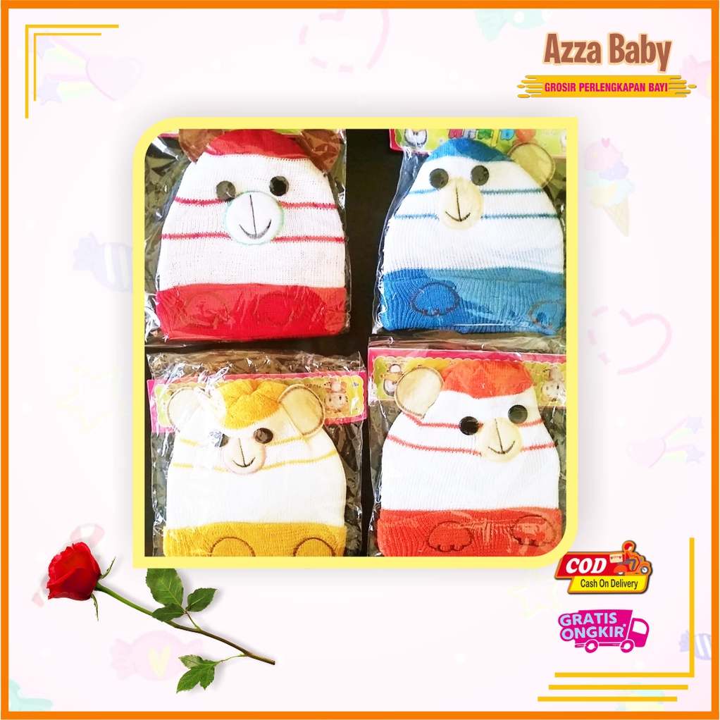 Topi Kupluk Bayi Rajut Karakter
