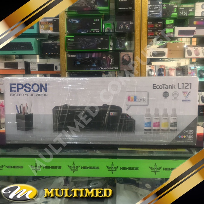 Printer Epson EcoTank L121 A4 Ink Tank Print Only Pengganti L120