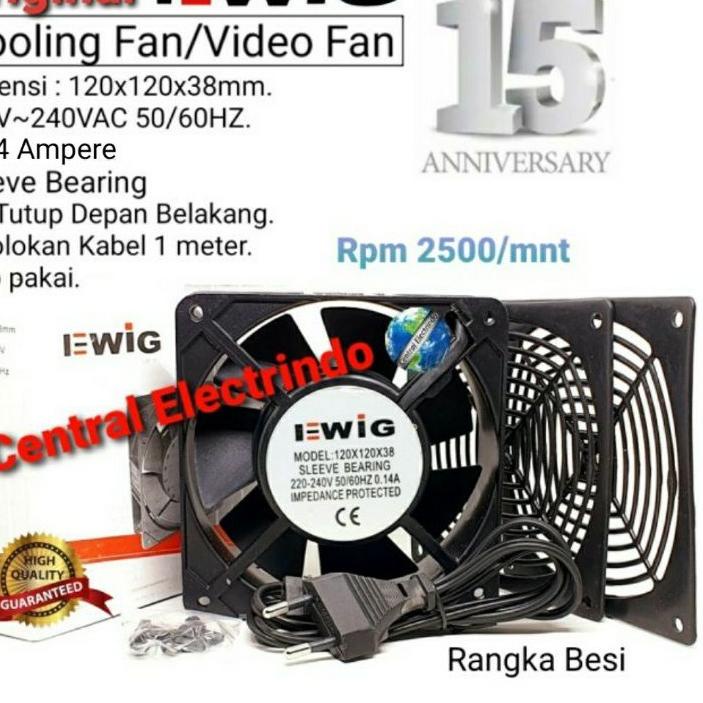 ✼ Cooling Fan Video Fan x38mm (Kabel + Tutup) EWIG. ➭