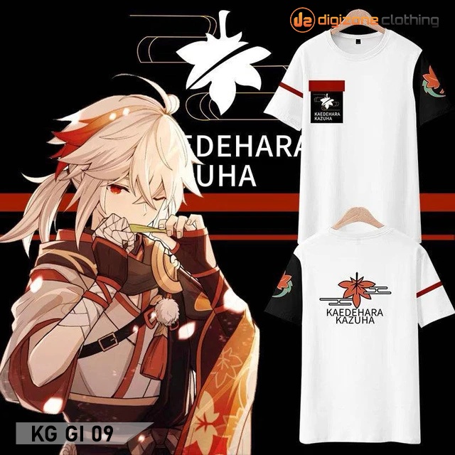 Kaos Game Genshin Impact Kedehara Kazuha Casual Semi Cosplay