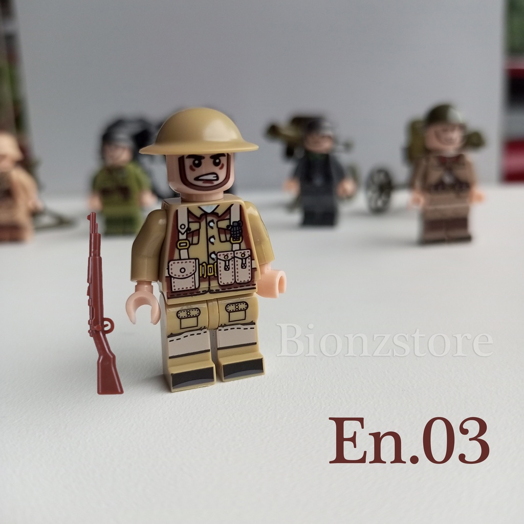 Lego WW2 Tentara En.03 plus Senjata