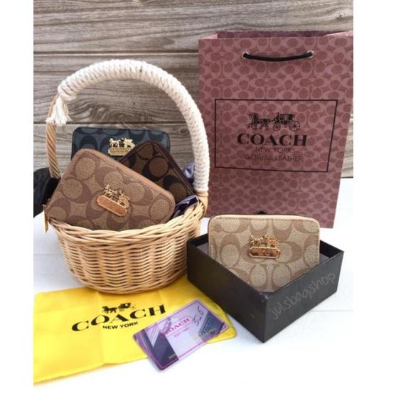 TERMURAH DOMPET MINI WANITA COACH RES FREE BOX IMPORT