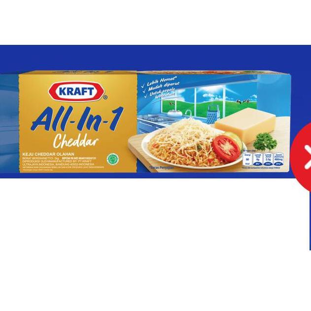 

♡ Keju Kraft Cheddar All-in-1 2kg !!- ♪