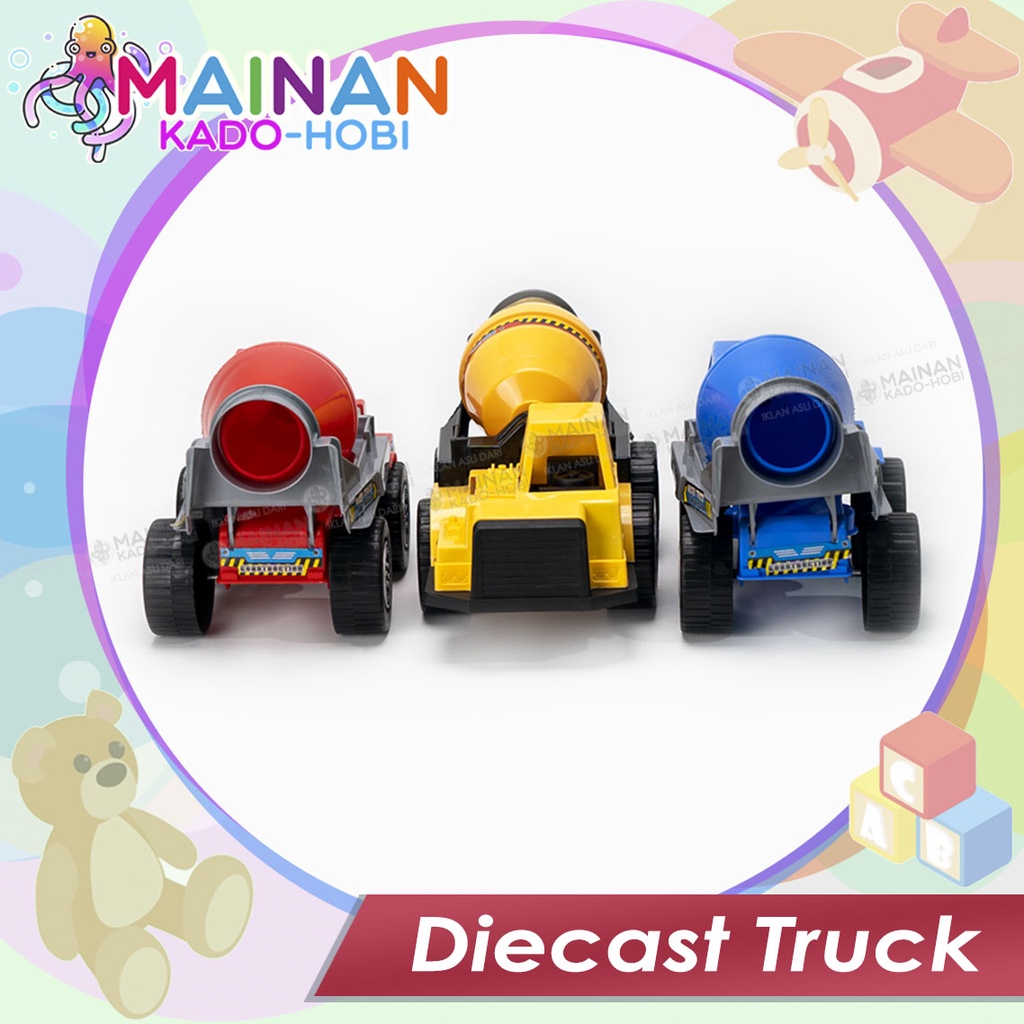 KADO MAINAN MOTORIK ANAK MINIATUR DIECAST MOBIL TRUCK KONSTRUKSI TRUK MOLEN