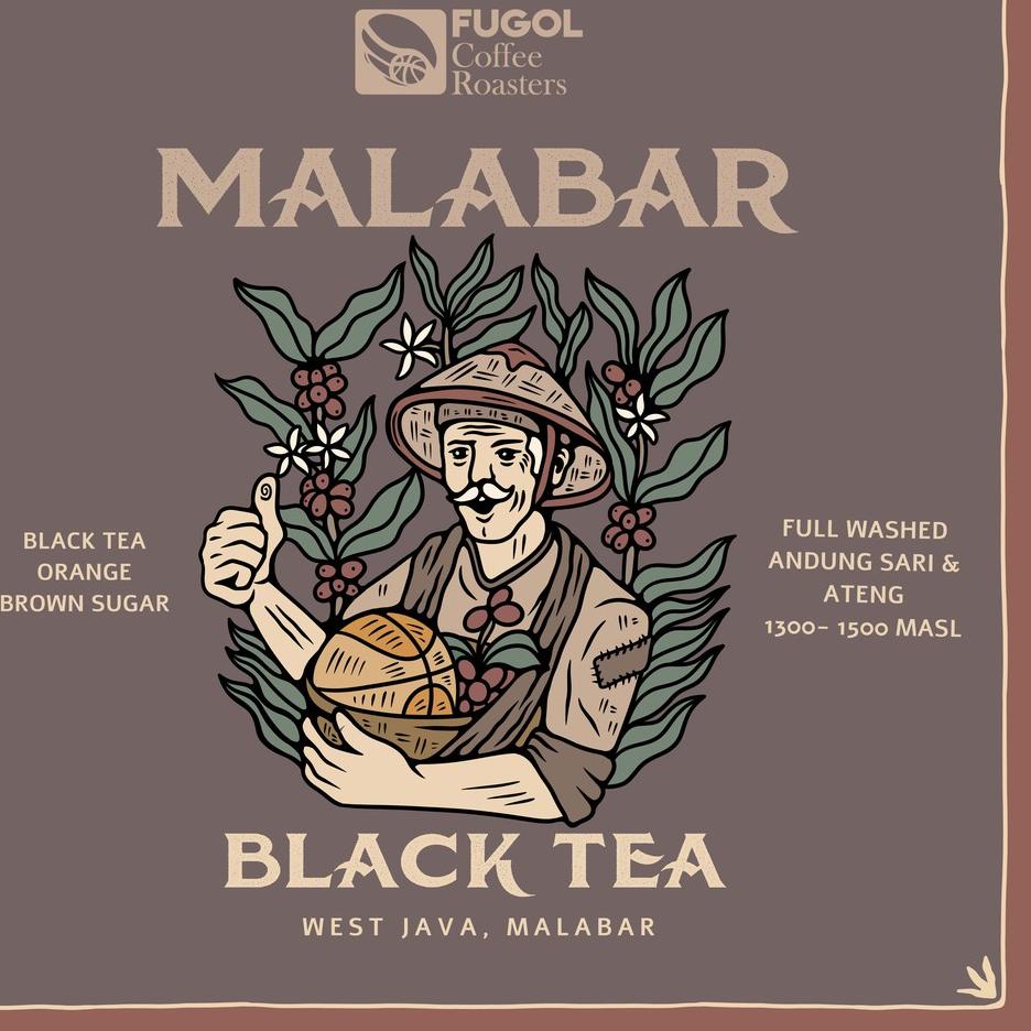 

✸ Kopi Arabika MALABAR BLACK TEA (200 gr) Single Origin Specialty Coffee ❂
