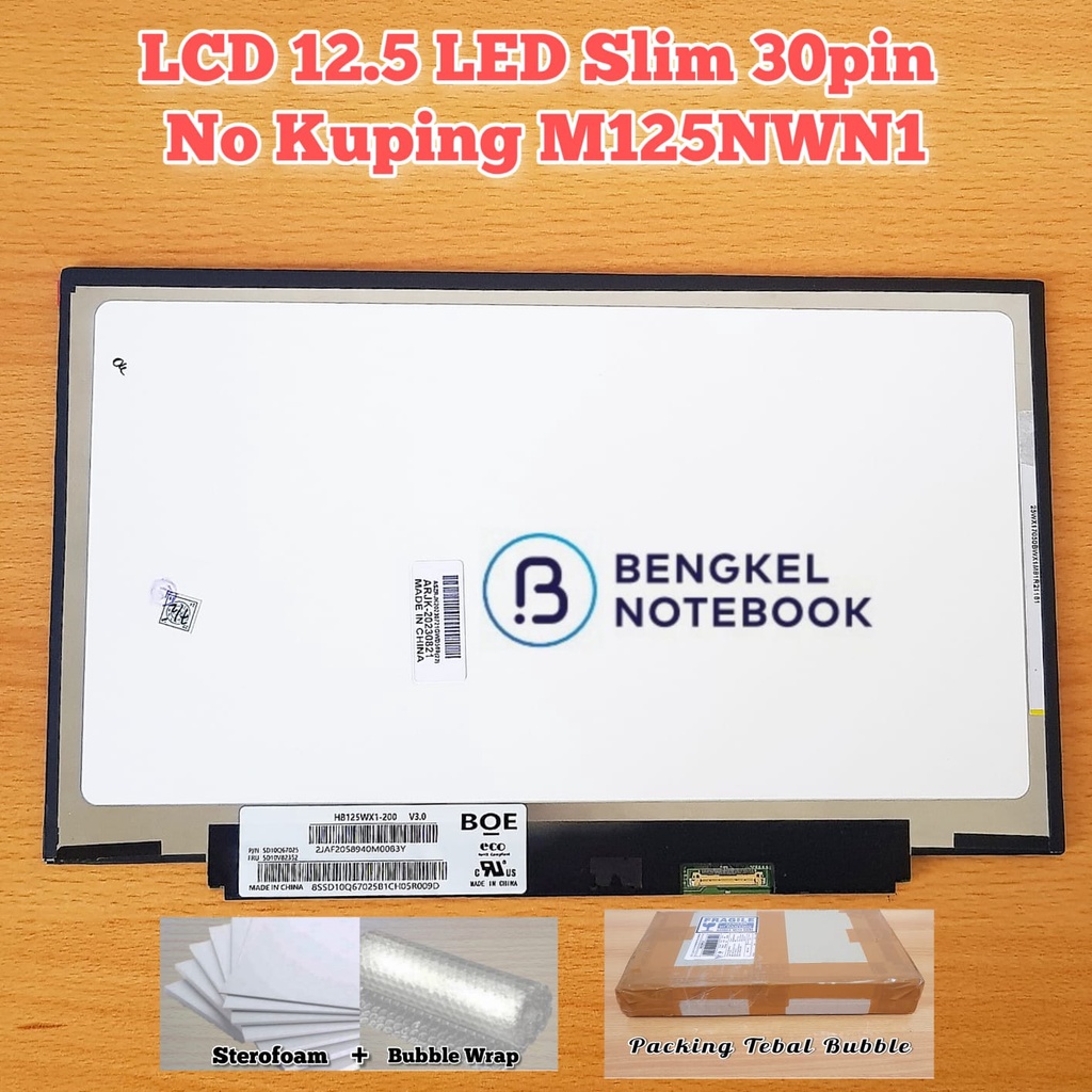 LCD 12.5&quot; LED Slim No kuping M125NWN1 R0 1366X768 Lenovo X240 X240s